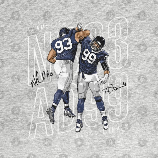 Aaron Donald & Ndamukong Suh Los Angeles R Celebration by Buya_Hamkac